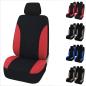 Preview: Auto Sitzbezug Set Universal Design Vorne und Hinten Schwarz mit FARBAUSWAHL